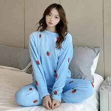 Bathrobe - Strawberry Blue - View 8