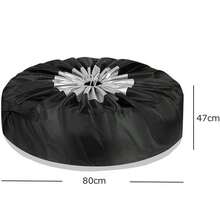 Tire Storage Bags Set Of 4, Adjustable Waterproof Tire Covers, Oxford Wheel Covers, Black Car Wheel Tire Covers, Veh... - B0F9YHS6NN - View 6