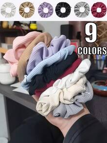 1pc Multifunctional Headband With Hidden Zipper Pocket - Fleece Hair Scrunchie, Minimalist Solid Color Hair Tie With Concealed Storage Pocket, Soft Striped Knit Fabric Hair Band, Durable Elastic, Hidden Pocket Headband, Suitable For Storing Keys, Cash, Lipstick And Other Small Items, Multipurpose Storage Bag, Travel Essential - Multicolor - View 8
