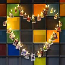 1PC 1/3/6/10m 10/20/40/80LED Photo Clip Light String - Perfect For Home, Bedroom, And Anniversary Decoration | Battery Powered (Battery Not Included) - Multicolor - View 2
