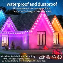 Permanent Outdoor Light,RGB Eaves Lights,Scene Modes IP67 Waterproof Outdoor Under Eave Lighting,Led Lights Decor,Garden Decor,House,Party - Đèn ngoài trời cố định 50ft - Xem 5