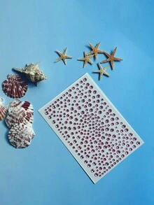 粉色3D水钻贴纸 - 多尺寸圆形闪光贴纸，适用于脸部、头发、身体 - DIY派对妆容、音乐节和服装配饰 - 华丽礼物、装饰贴纸 - 彩色 - 查看 6
