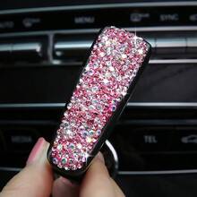 Multi-Functional Car Sun Visor Glasses Card Holder, Bling Rhinestone Decor Car Interior Accessories, Women - one-size - View 5