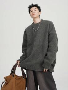 Men Sweaters - Dark Grey - View 6