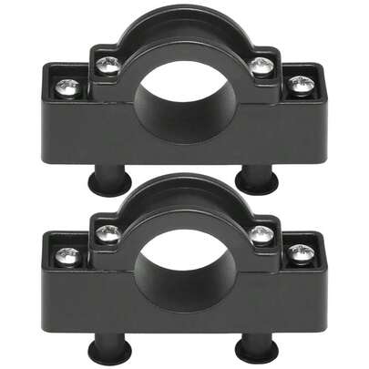 1 par de estabilizadores de balancín para kayak, canoa o bote marino, soporte de montaje de nailon, herrajes, soporte/soporte para motor, clip para mástil, accesorios de repuesto, color negro