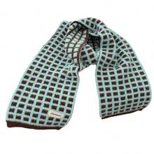 Bufanda a cuadros para mujer, elegante chal de color contrastante, estolas cálidas de invierno para uso diario informal. - verde menta - Ver 6