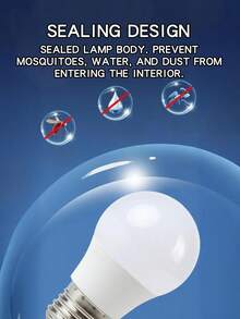 6个E27 7/9/12/15W LED灯泡，相当于90W白炽灯，6500K冷白光，1200流明超亮灯泡，适用于客厅、厨房、卧室和办公室。 - 燈泡 - 查看 5