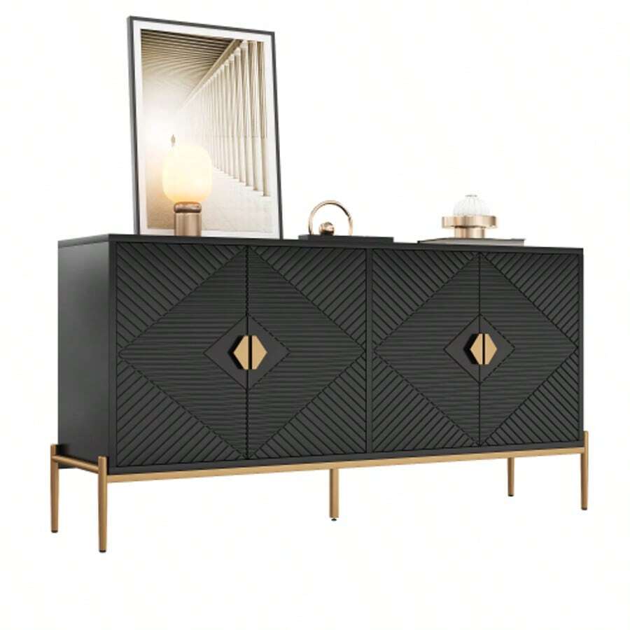 Storage Cabinets - Black - View 1