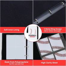 Football Card Binder 4 Pocket - Holds 400 Cards For Collecting - Baseball003 - View 8