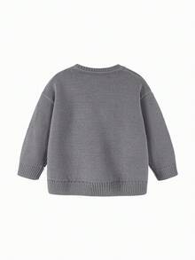 mini bala Baby Knit Sweater Soft Durable Warm Winter 2025 - Iron Gray - View 5