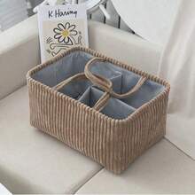 1pc Mommy Diaper Wet Wipes Storage Bag, Multi-Compartment Maternity Bag, Large Capacity Snack Basket - Multicolor - View 4