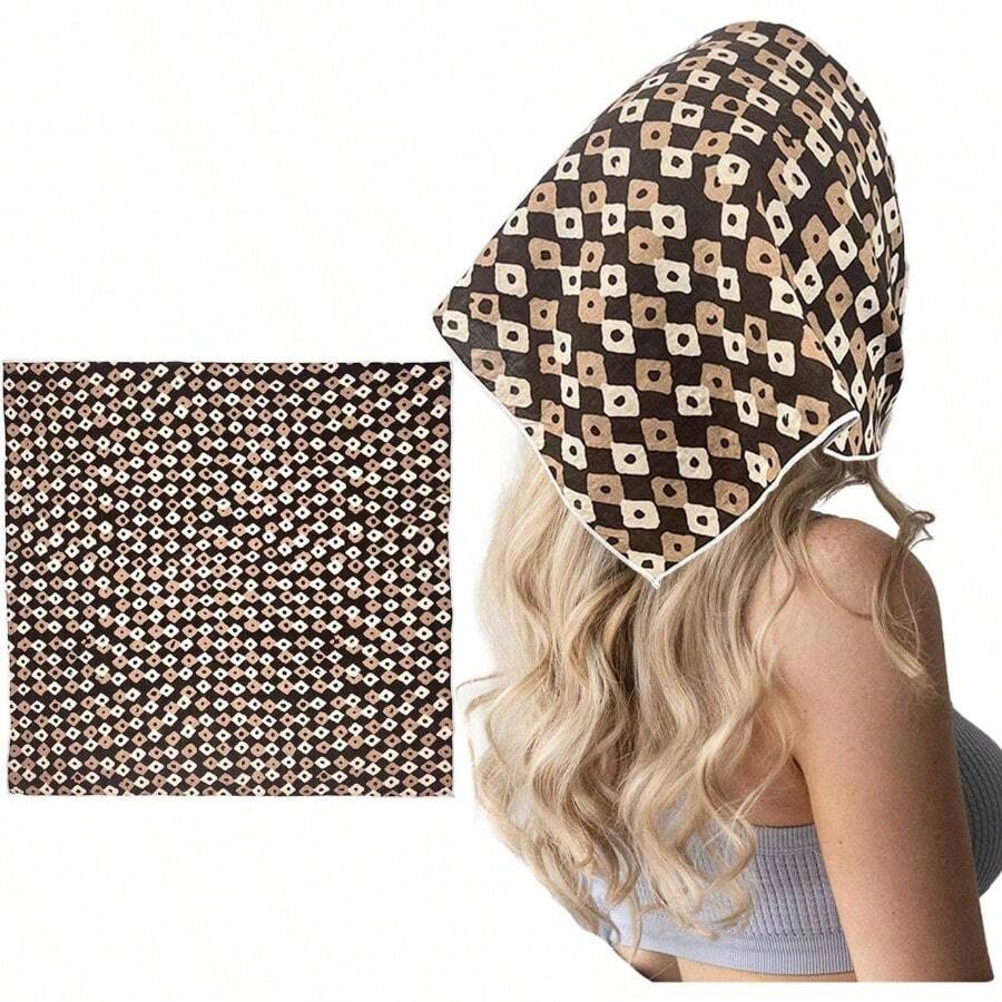 Pauelo De Algodn Para Mujer, Pauelo Para La Cabeza, Diadema De Algodn Suave, Envoltura Para La Cabeza, Cobertura Protectora, Pauelo Para El Cabello, Pauelo De 55 X 55 - inicial - Ver 1