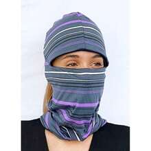 Maaji Tapa Protectora de pasamontañas Balaclava para Mujer(Gris Talla Única) - Multicolor - Ver 2