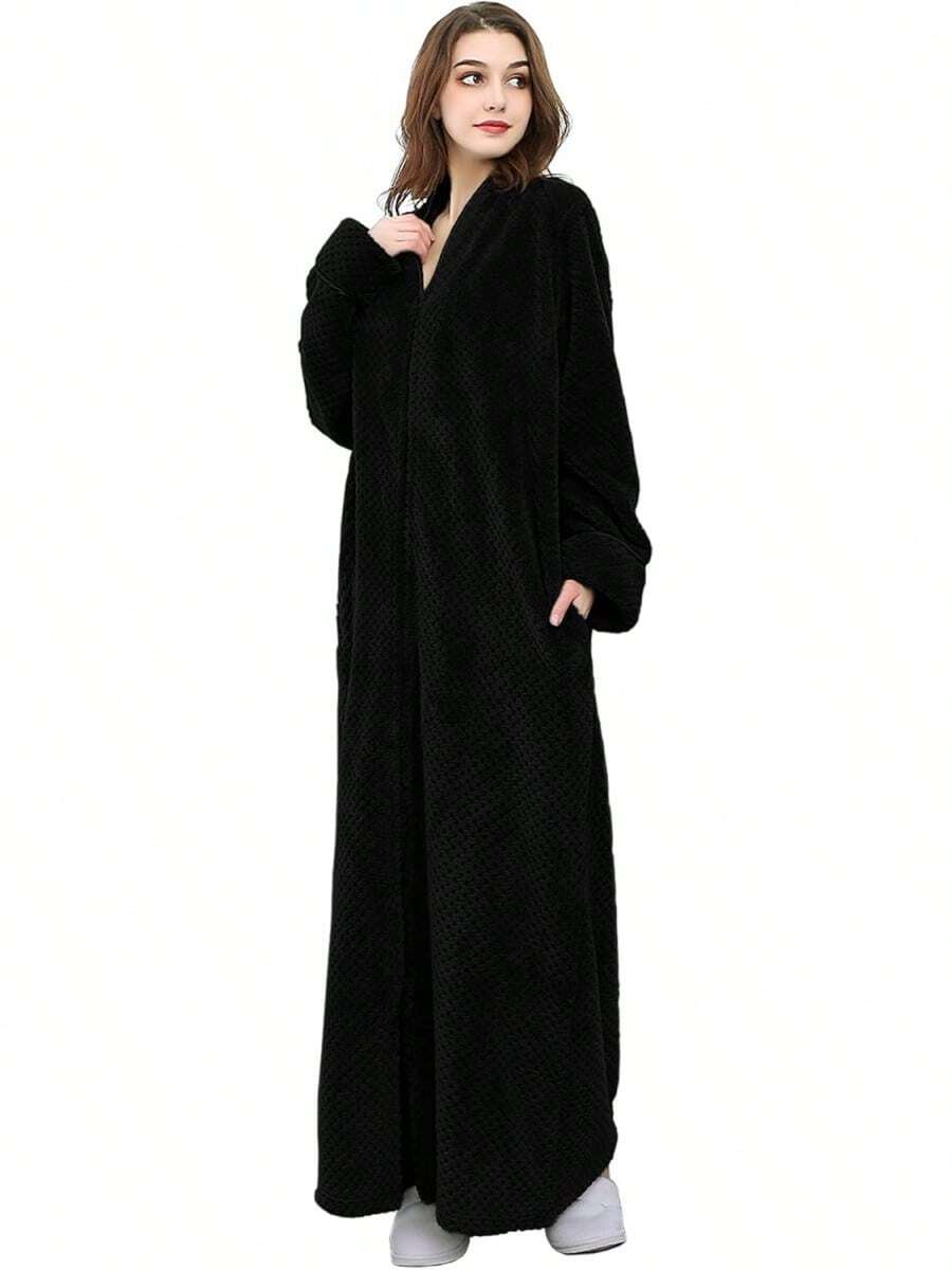 Bathrobe - Negro - - View 1