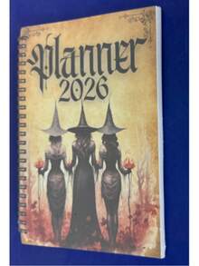2026 Witch's Planner - Gothic Magical Diary, Dream Tracking, Gratitude, Emotions And Reflection | Undated A5 Witchcraft Organizer With Spiral, Phased Design And Spell Planning | Durable Witch's Notebook, Grimoire - Multicolor - View 5