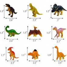 26 PCS Dinosaur Cake Toppers With Dinosaur Eggs Leaves Trees - Cake Decorations For Birthday Party - Màu be - Xem 4