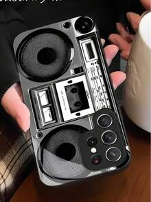 Vintage Tape Player,High-Quality Tempered Glass Craftsmanship Phone Case Suitable For Compatible With Samsung Galaxy S25/24/23/22/21/20/10 Ultra/FE+,Note20,/Ultra,A70/56/55/54/53/52/51/36/35/34/32/26/25/24/23/16/15/14/06/05/03,Case Suitable For Compatible With Iphone17,17Air,16, 15, 14, 13, 12, 11, PRO MAX, PLUS - 彩色 - 查看 2