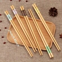 南竹高端筷子家用2025新款防霉防滑耐高温家用筷子纯天然木筷 - 杏色 - 查看 8