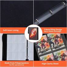 Football Card Binder 4 Pocket - Holds 400 Cards For Collecting - Football001 - View 11