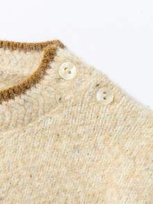 mini bala Kids Animal Knit Sweater Boys Girls Soft Jacquard Warm Pullover - Brown Tone - View 6