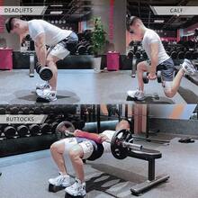 Wedge Block 6PCS Adjustable Non-Slip Rubber Squat Ramp,Squat Wedge For Heel Elevated Squat,Weight Lifting,Calf Stret... - B0B48V882C - View 3