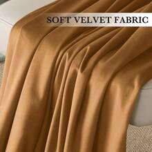 Blue Velvet Curtains 84 Inches - Blackout Curtains Living Room, Thermal Insulated Noise Reducing Panels Soft Luxury Window Decor Bedroom, Navy Blue, W52x L84 Inches, 2 Panels - 52"W X 84"L (Pack Of 2) + Bronze - View 4