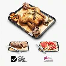 Dreamfarm - Silicone Flip Edge Cutting Board,(Fledge (7" x 10") Bambú) - Multicolor - Ver 5