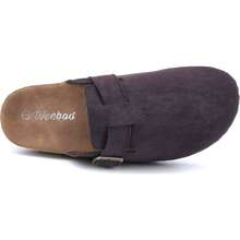 Women's Buckle Clog Slip-On Mules Cork Footbed Comfort Casual Outdoor Indoor Sandals Shoes - 棕色 - 查看 5