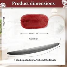 African Net Sponge With Knots,Authentic Exfoliating Bath Sponge For Deep Cleansing, Long-Lasting Body Scrub, Shower & Bath Accessories For Women & Men - Red - View 2