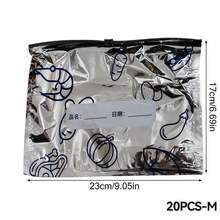 30pcs Aluminum Foil Refrigerator Storage Bags Reusable Perfect For Kitchen Organization In The Refrigerator Or Freezer 3 Size Zipper Fresh-Keeping Bags For Fruits Vegetables Meat Grains Nuts Snacks Food Preservation Sealing Bags Kitchen Accessories