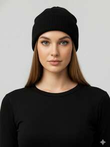 Kit Frio Térmico ( Blusa + Calça + Gorro + Luva ) Conjunto Flanelado Segunda Pele Forrado Unissex Inverno - Preto - Visão 6