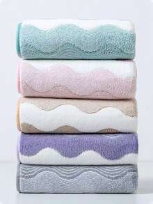 1pc/2pcs Modern Minimalist Coral Fleece Bath Towel, Super Soft & Absorbent, Extra Large Bath Towel, Quick Dry, Non-Shedding, Sauna Towel, High Quality, Lightweight, Guest Towel, Best Gift For Partner, Towel Size: 34*75, Bath Towel Size: 70*140 Bathroom Decor - Multicolor - View 8
