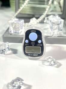 LED 指尖计数器，带夜光指示灯，100 次计数提醒，3 个按键分别用于计数、重置、背光显示，时尚双色设计，便携式设计，适用于祈祷、编织、健身计数等多种场景。 - 彩色 - 查看 3