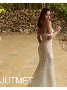 Enchanting Sweetheart Neckline Lace Mermaid Wedding Gown - Perfect For Christmas, Halloween, Weddings, Proms & Birthdays - 白色 - 查看 4