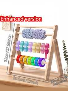 1 pièce Organisateur de fournitures de couture en bois, support de rangement pour bijoux. Convient pour la salle d'artisanat DIY, la boulangerie, la boutique de fleurs et l'utilisation quotidienne à la maison - Champagne - Voir 10
