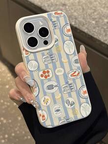 1 Stück minimalistisches vertikales Streifenfisch-Muster wasserdichte stoßfeste rutschfeste weiche Handyhülle, geeignet als Geburtstags-/Feiertagsgeschenk für Freunde, Familie, Paar, kompatibel mit Apple-Handy - Verschiedenfarbig - Übersicht 5