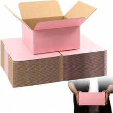 8x8x4 Pink Shipping Boxes, 30 Pack Mailing Boxes For Small Business, Corrugated Cardboard Boxes For Shipping, Packaging,28452139 - 玫紅色 - 查看 1