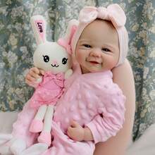 NPK 19英寸薇薇安全身软胶重生娃娃，手工精细涂装，血管清晰可见，逼真3D肤色，女孩款 - 全膠款 - 查看 3