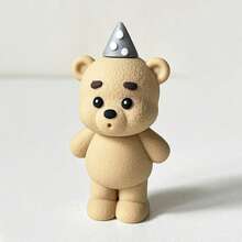 38pcs/Set Dark Light Brown Bear Cake Topper Khaki Light Brown Dark Brown Gold Foam Ball Cake Decoration, Suitable For Baptism Gender Reveal Party Birthday Party Suitable Wedding New Year Christmas Party Cake Decoration - Multicolor - View 6
