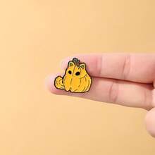 南瓜动物珐琅胸针 时尚装饰胸针 衣领徽章 包包徽章 珠宝礼品 - 彩色 - 查看 7