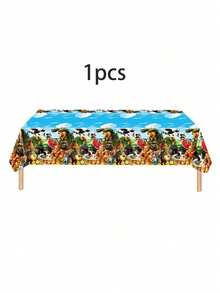 Italian Brainrot Tung Tung Tung Sahur Cartoon Animal Themed Party Decoration Tableware Set Includes 7/9 Inch Paper Plates Napkins Paper Cups Tablecloth Cutlery Birthday Party Decoration Supplies Suitable ForGuests Ant Wedding Valentines Decorations