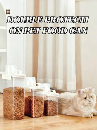 1个大容量食品储物容器，漏斗形倾倒口设计，双层密封夹，防漏且可重复使用，非常适合存放面粉、糖、大米、咖啡、豆类、谷物、零食、意面、宠物食品或其他干货，保质期长，确保食物新鲜。