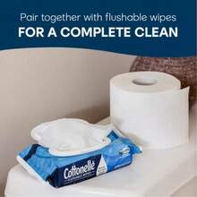 Cottonelle Ultra Clean Strong Toilet Paper - Bathroom Essential | Soft Toilet Paper | Bathroom Essential | Durable Toilet Paper | Strong And Soft Toilet Paper | Strong And Durable, Suitable For Daily Use | New Year's Gift, Christmas Gift. - 白色 - 查看 7