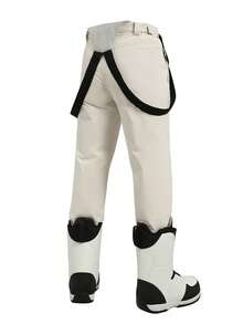 LEIFENSH Men's Outdoor Sports Pants, Khaki Ski Pants HX231 Winter - Apricot - View 5