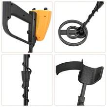Metal Detector For Teens & Adults (2lbs) – 7.5" Waterproof Search Coil, All Metal & Hideable Modes, Outdoor Gold Detector - Black - View 3