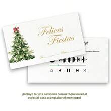 2 Pack Navidea y Guirnalda con Detalles Dorados, Adorno Navidad, Navidea para Puertas, Decoracin Artificial Coronas de Invierno para Exteriores - verde y dorado - Ver 6