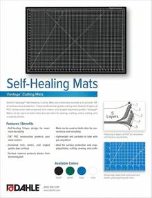 Dahle Vantage 10680 See-Through Premium Self-Healing Cutting, 9x12, 1/2 Grid, 5 Layers Healing, Crafts & Sewing, - Green - View 5