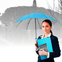 Umbrellas And Rain Hat Umbrellas - Blue - View 7