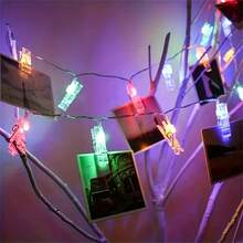 1PC 1/3/6/10m 10/20/40/80LED Photo Clip Light String - Perfect For Home, Bedroom, And Anniversary Decoration | Battery Powered (Battery Not Included) - Multicolor - View 22