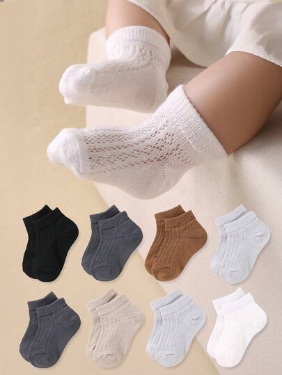 24/12/6 paia di calzini morbidi per bambini, design in rete traspirante, calzini per bimbi, lavorati a maglia traspiranti e comodi, elastici e traspiranti per uso quotidiano, 0-36 mesi, adatti per primavera/estate, calzini per bambini, calzini per bimbi, calzini per neonati, calzini alla caviglia, calzini traspiranti, regalo di Natale, regalo per il ritorno a scuola, set essenziale per neonati